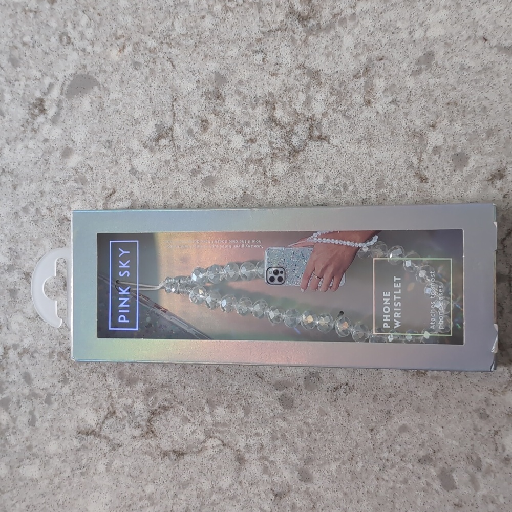 Pink sky Phone Wristlet